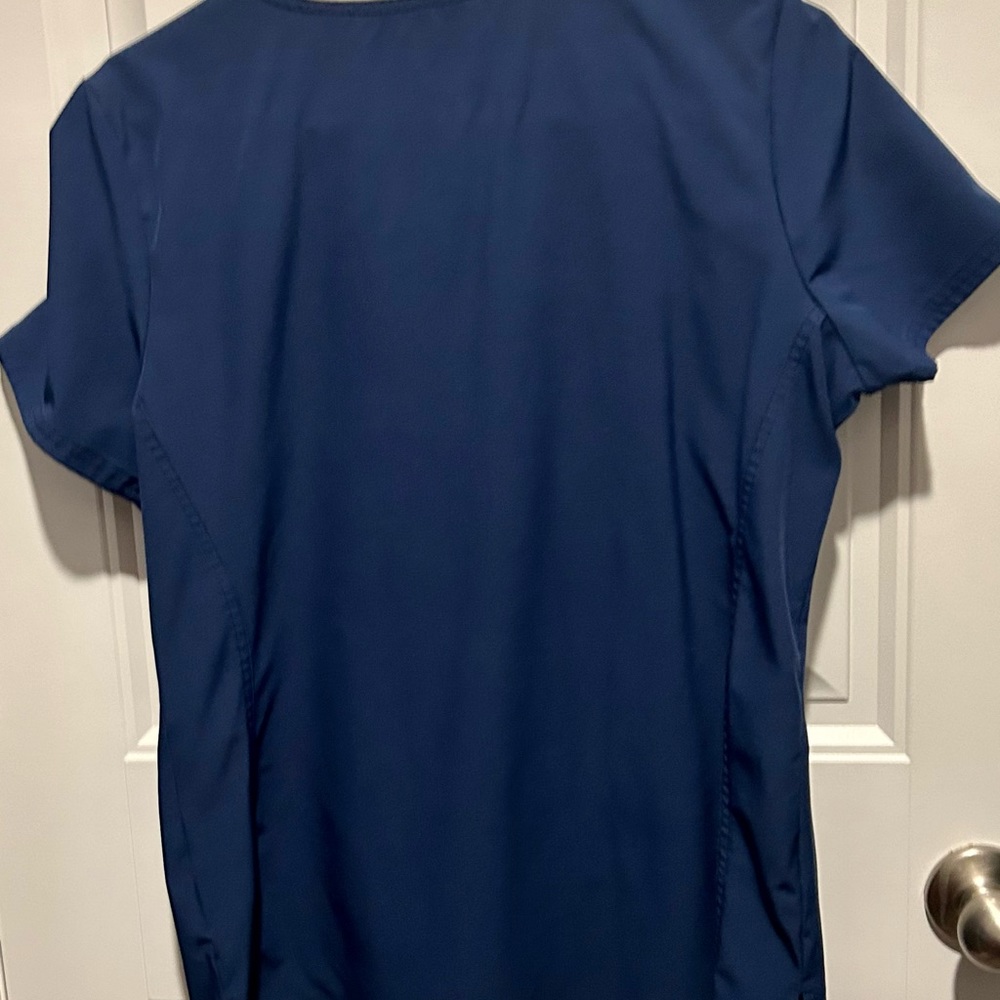 Heartsoul Navy Pitter-pat V- Neck scrub top